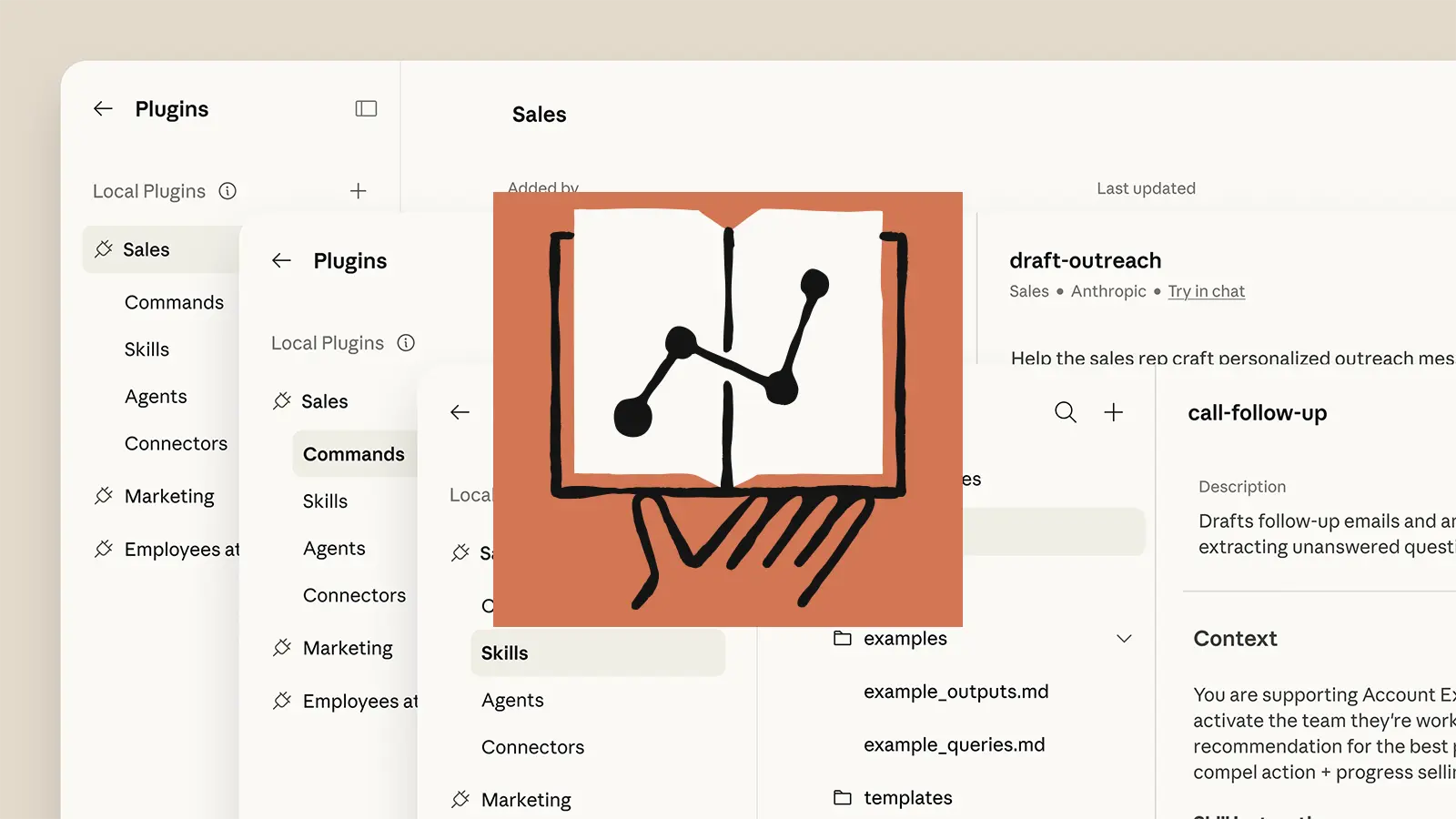 Claude Cowork Plugins Oberfläche
