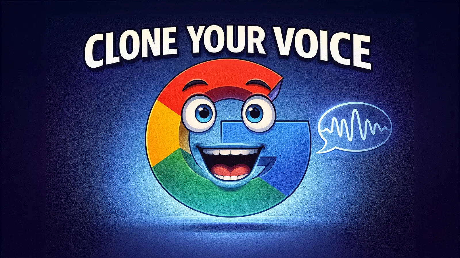 Ein Google Logo mit Sprache