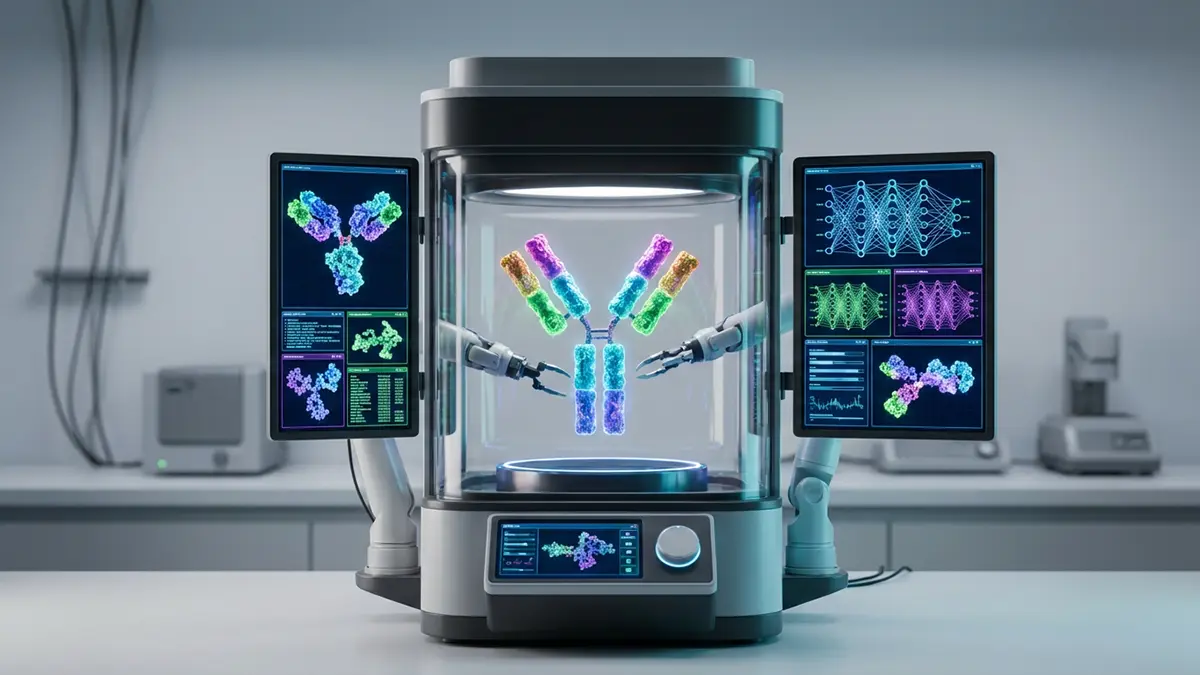 Ein künstlicher Antikörper wird erzeugt