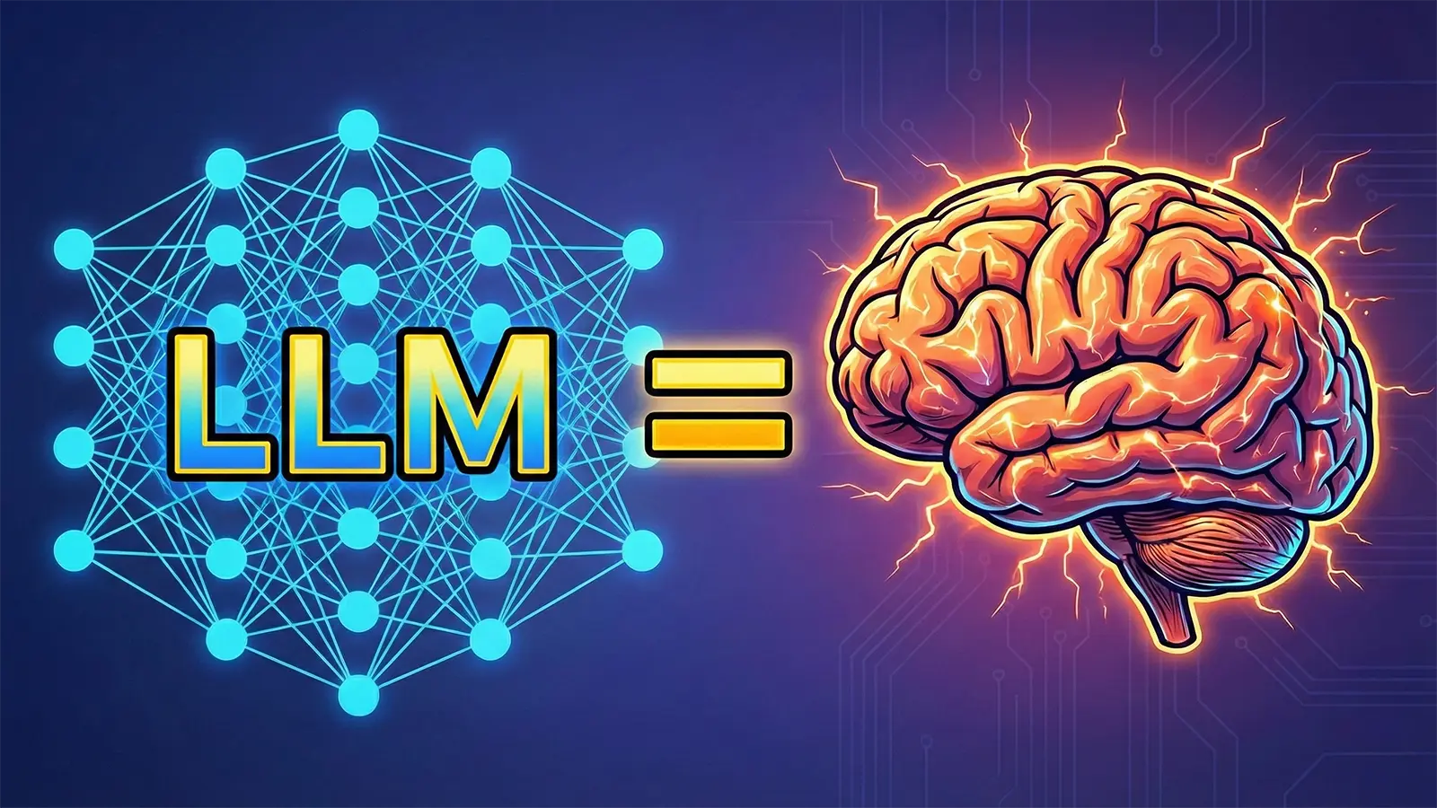 Ein LLM funktioniert wie ein Gehirn