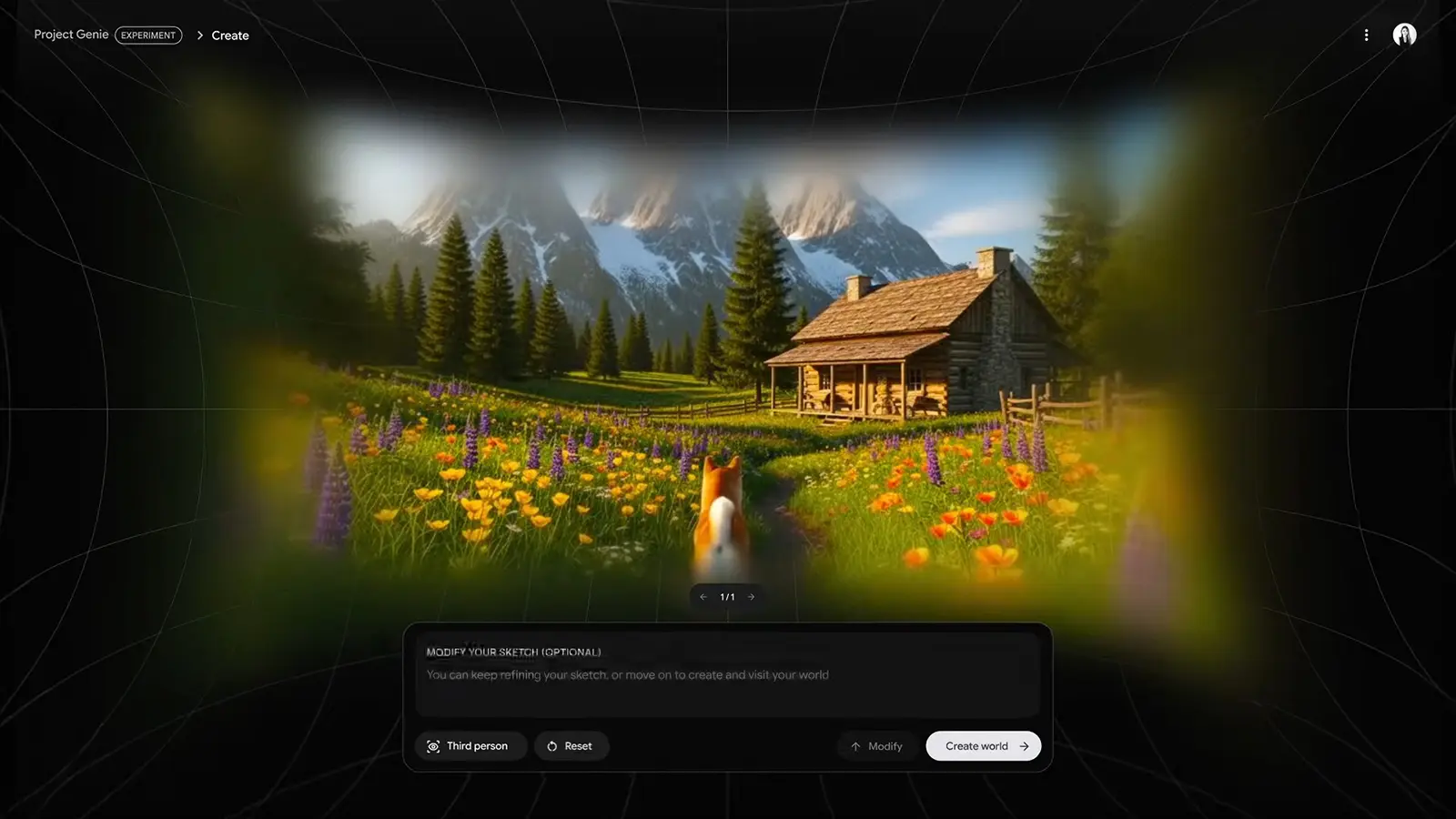 Verschiedene Welten von Project Genie