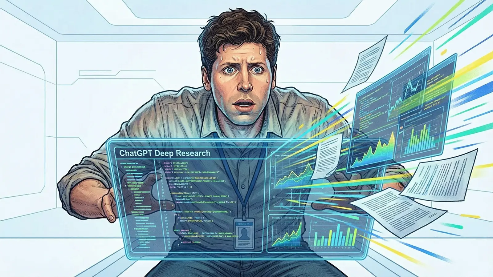 Sam Altman benutzt Deep Research