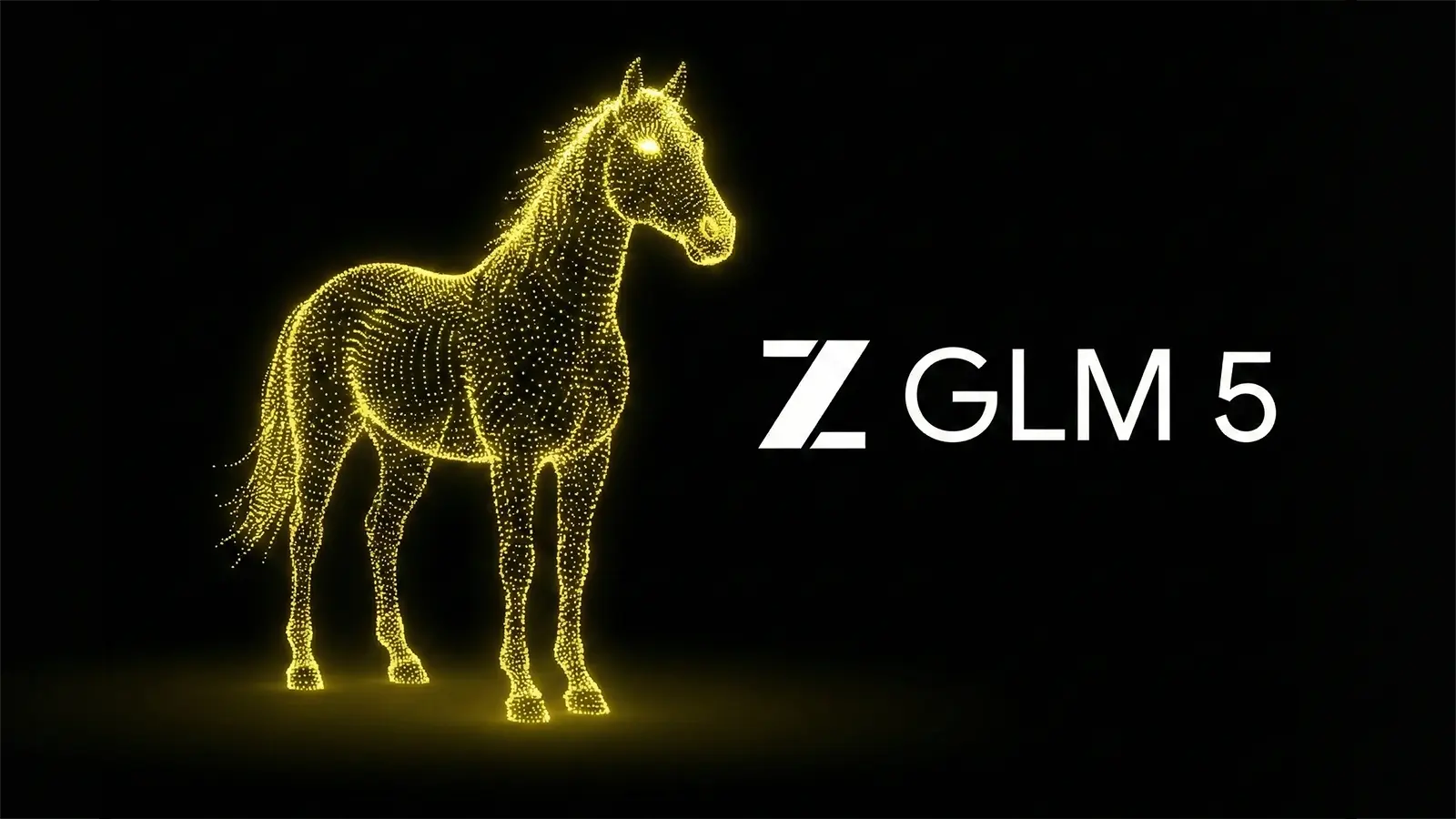 Ein Pferd zeigt GLM5