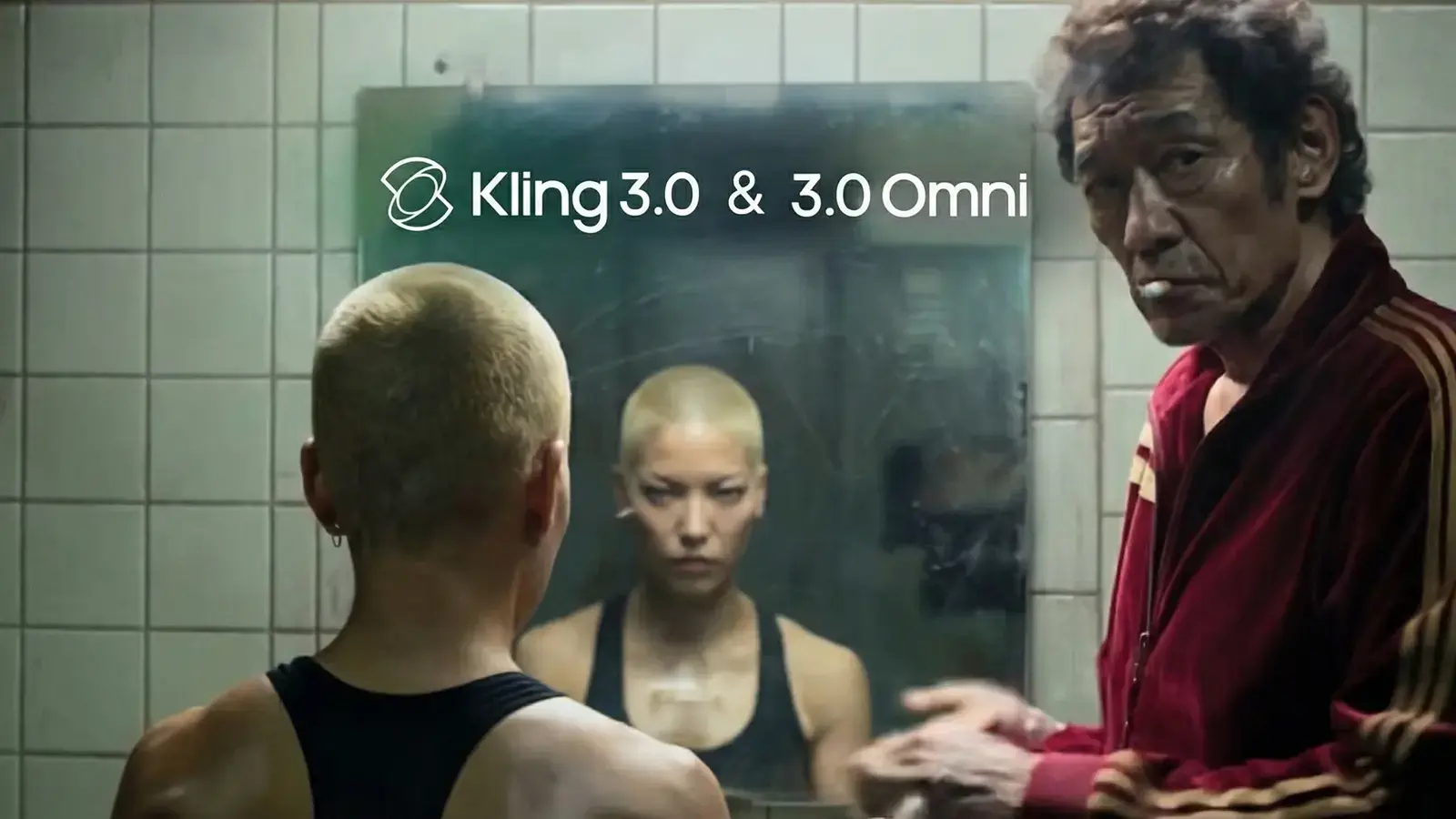 Eine Boxerin und Trainer