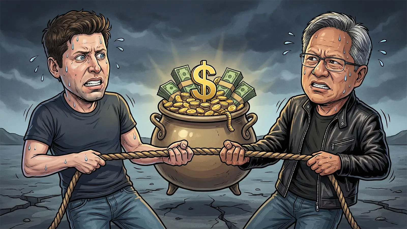 Sam Altman tauzieht mit Jensen Huang