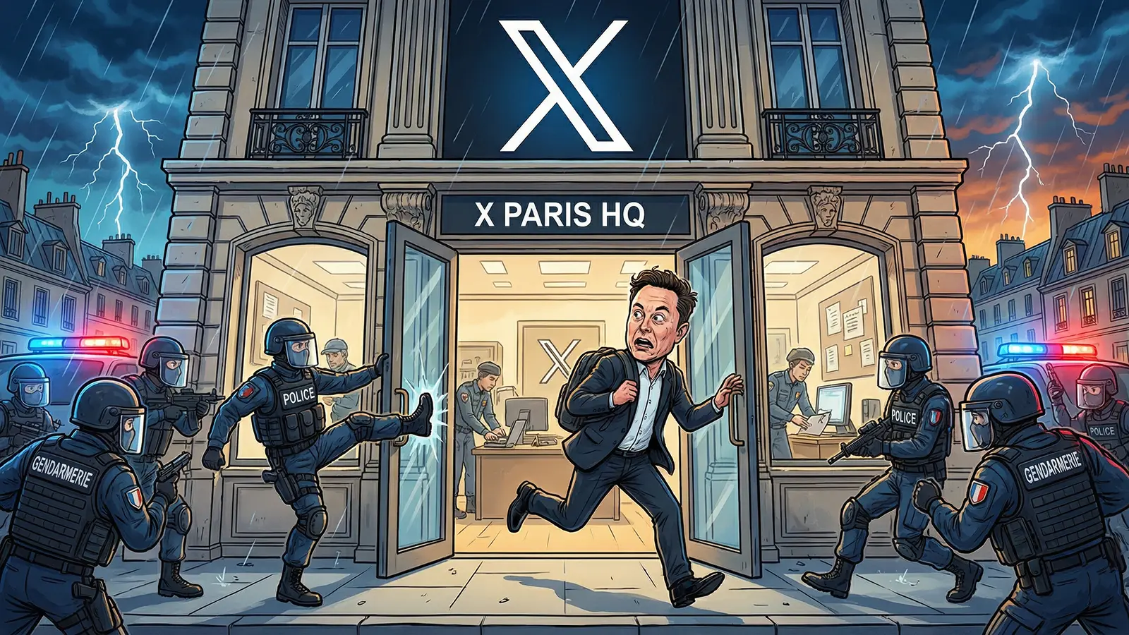 Elon Musk flieht aus Paris